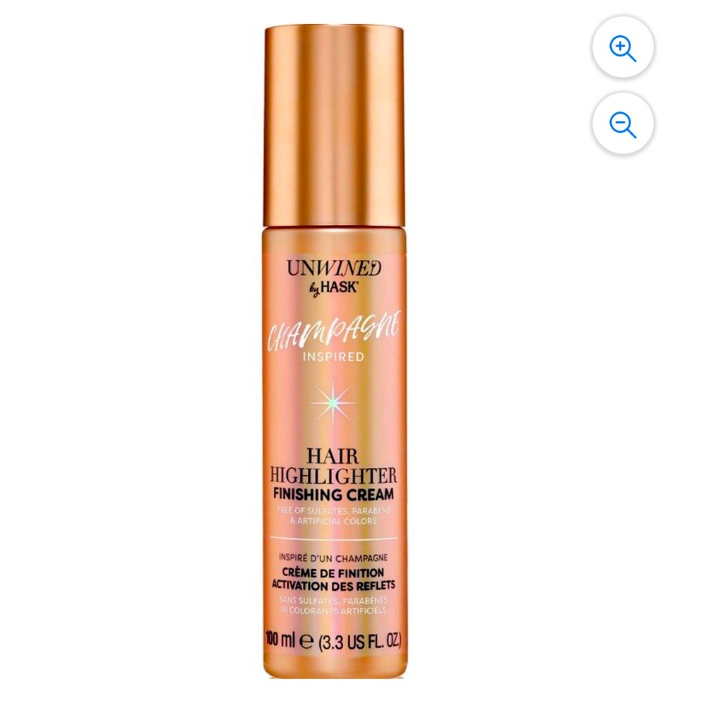 Hair highlighter finishing cream